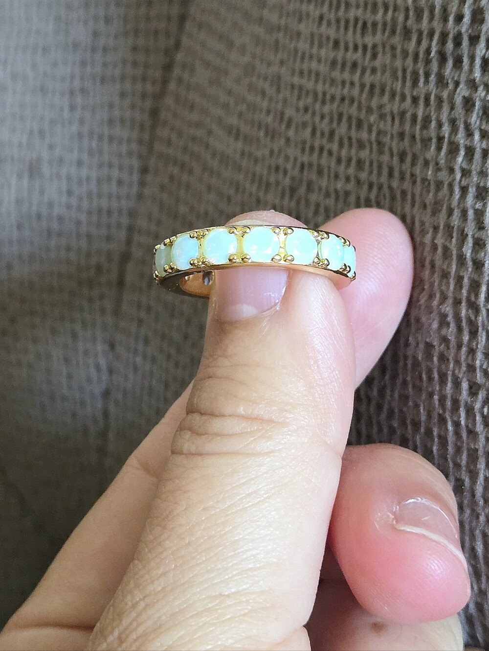 Kendra Scott (Retired) Gold💛 "Chandler" Band Ring💍 in Green💚 Lilac💜 Mix - Picture 7 of 16